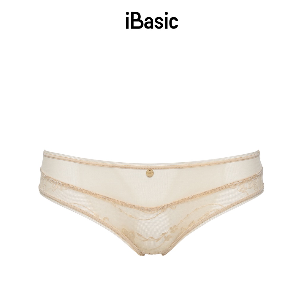 Quần lót nữ ren lưới chiếc lá bikini iBasic PANY089