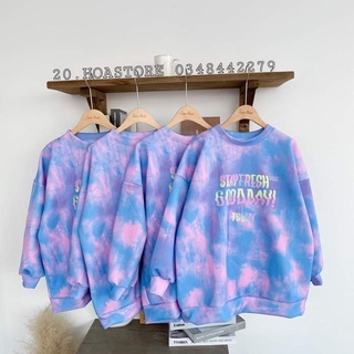 ÁO SWEATER LOANG HỒNG STAYFRESH - ÁO LOANG NỈ DÀI TAY TSUN HỒNG XANH