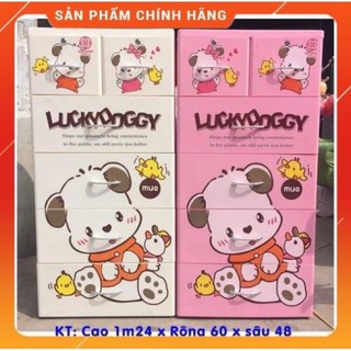 Tủ Nhựa Quần Áo Trẻ Em Cao Cấp PUCCA SONG LONG