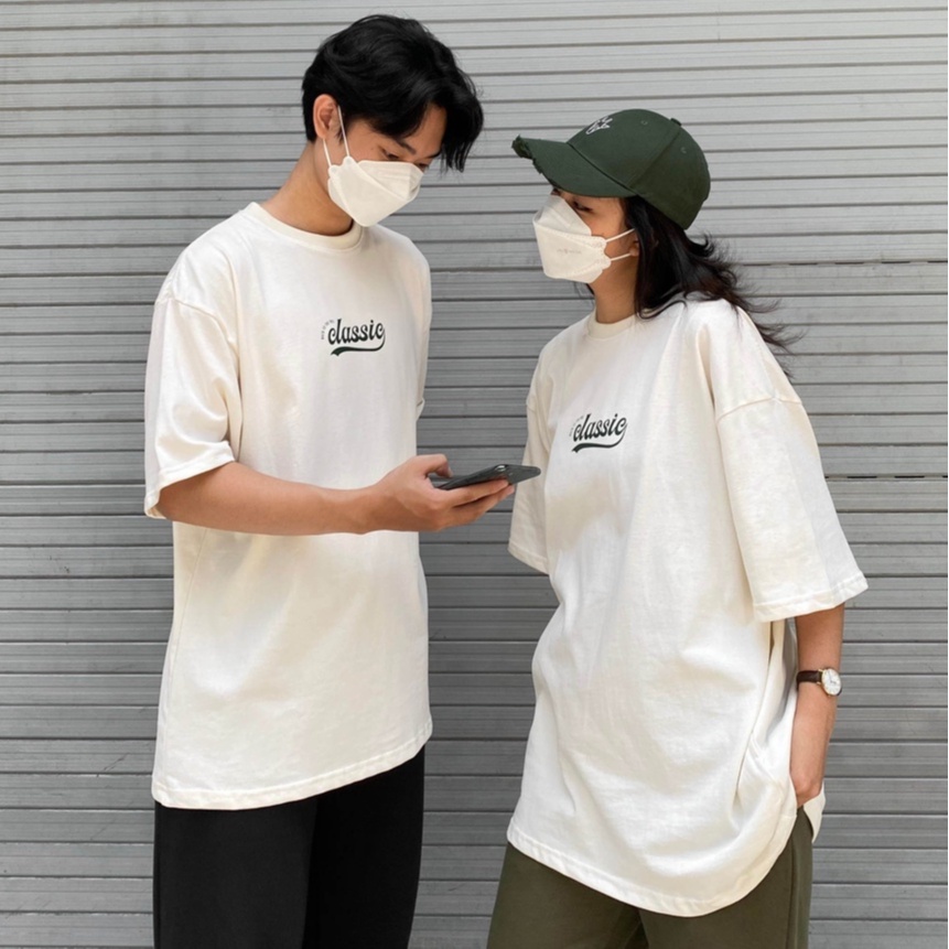 Áo thun unisex form rộng TATO OFFICIAL in BACK TO 90S TEE CLASSIC , chất vải cotton mềm mại