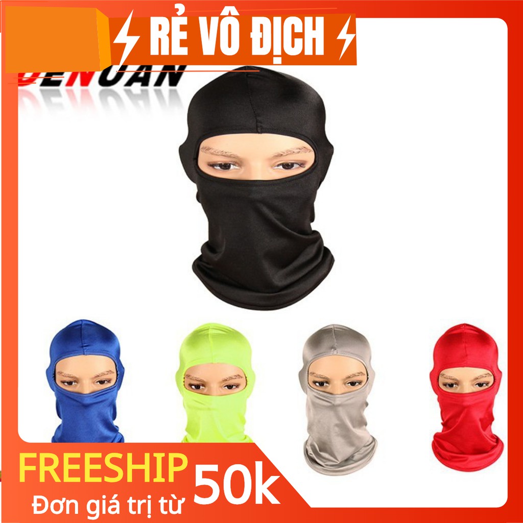 [FREESHIP 90K] Mũ NINJA trùm ĐẦU vải lanh mát 4 chiều