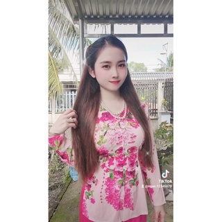 SÉT BÀ BA LAP THỂ LỤA PHÁP IN 4D MĂC TET XIU XINH