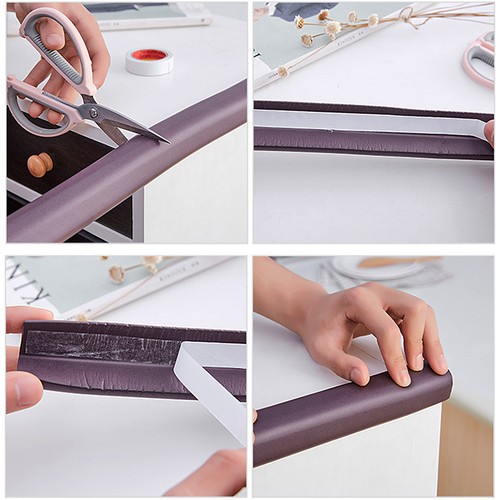 Xốp bọc cạnh bàn, góc bàn giữ an toàn cho bé [Bọc cạnh dài 2m, cao su NBR mềm]