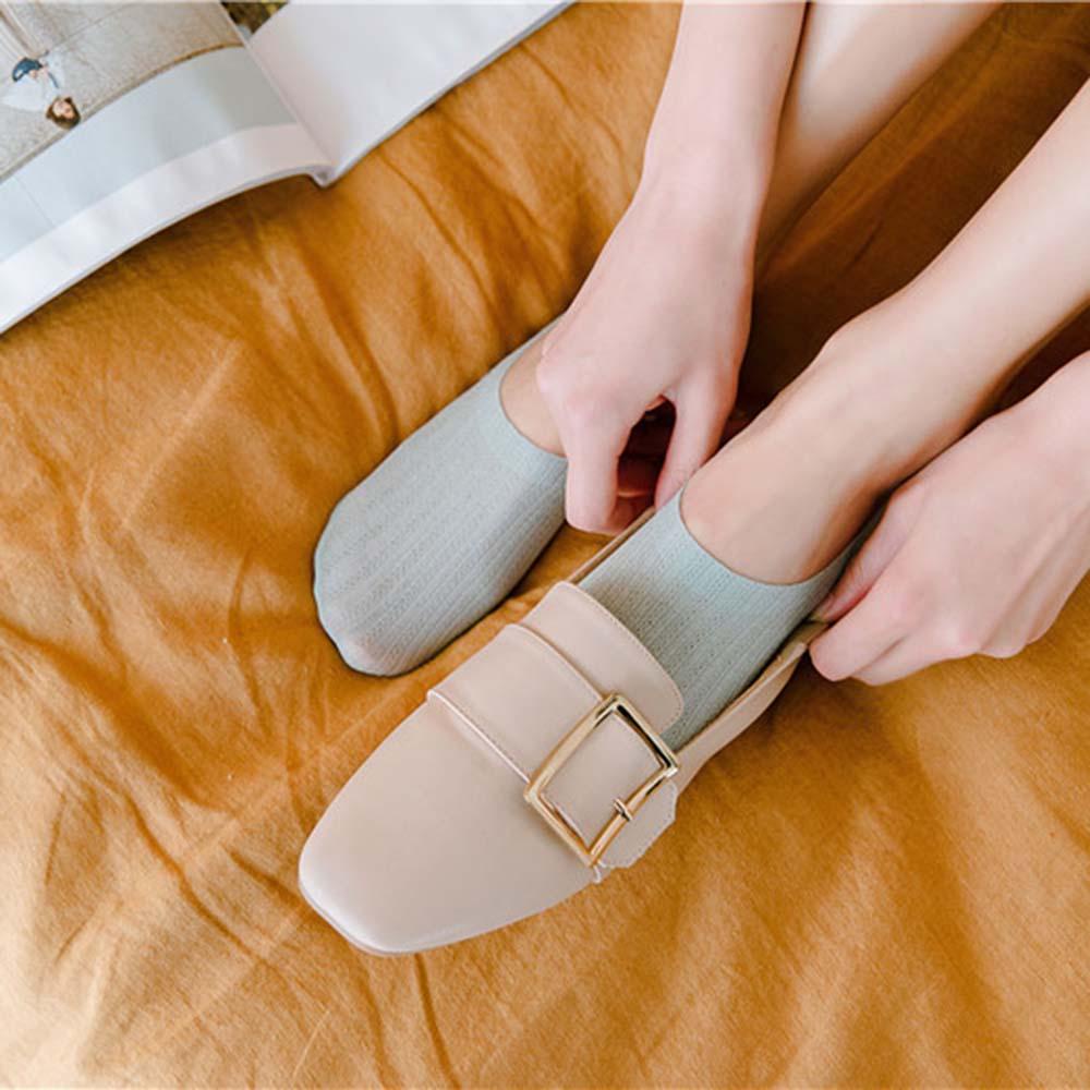 AROMA Giày Lười Nylon Thoáng Khí Chống Trượt Màu Trơn Họa Tiết Kẻ Sọc Dọc Thời Trang Xuân Hè