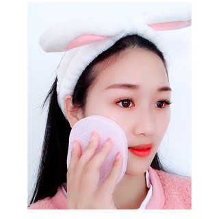 Bọt Biển Rửa Mặt Nén Nhiều Màu