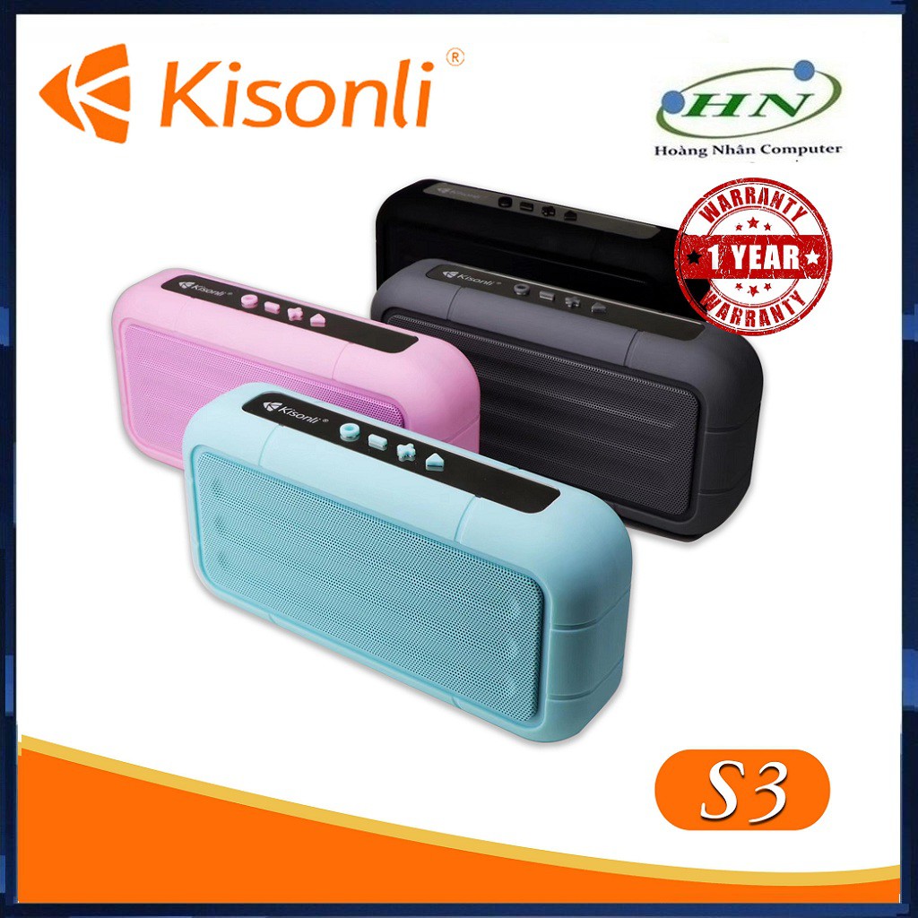 Loa Bluetooth Xách Tay mini Kisonli S3 ( Màu Ngẫu Nhiên)