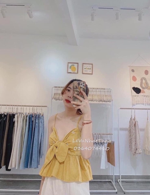 Áo 2s Thêu hoa Nơ ngực