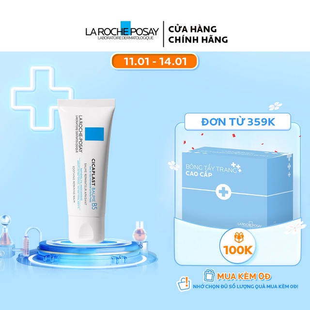 Kem dưỡng giúp làm dịu, làm mát &amp; phục hồi da phù hợp cho trẻ em La Roche-Posay Cicaplast Baume B5 40ml