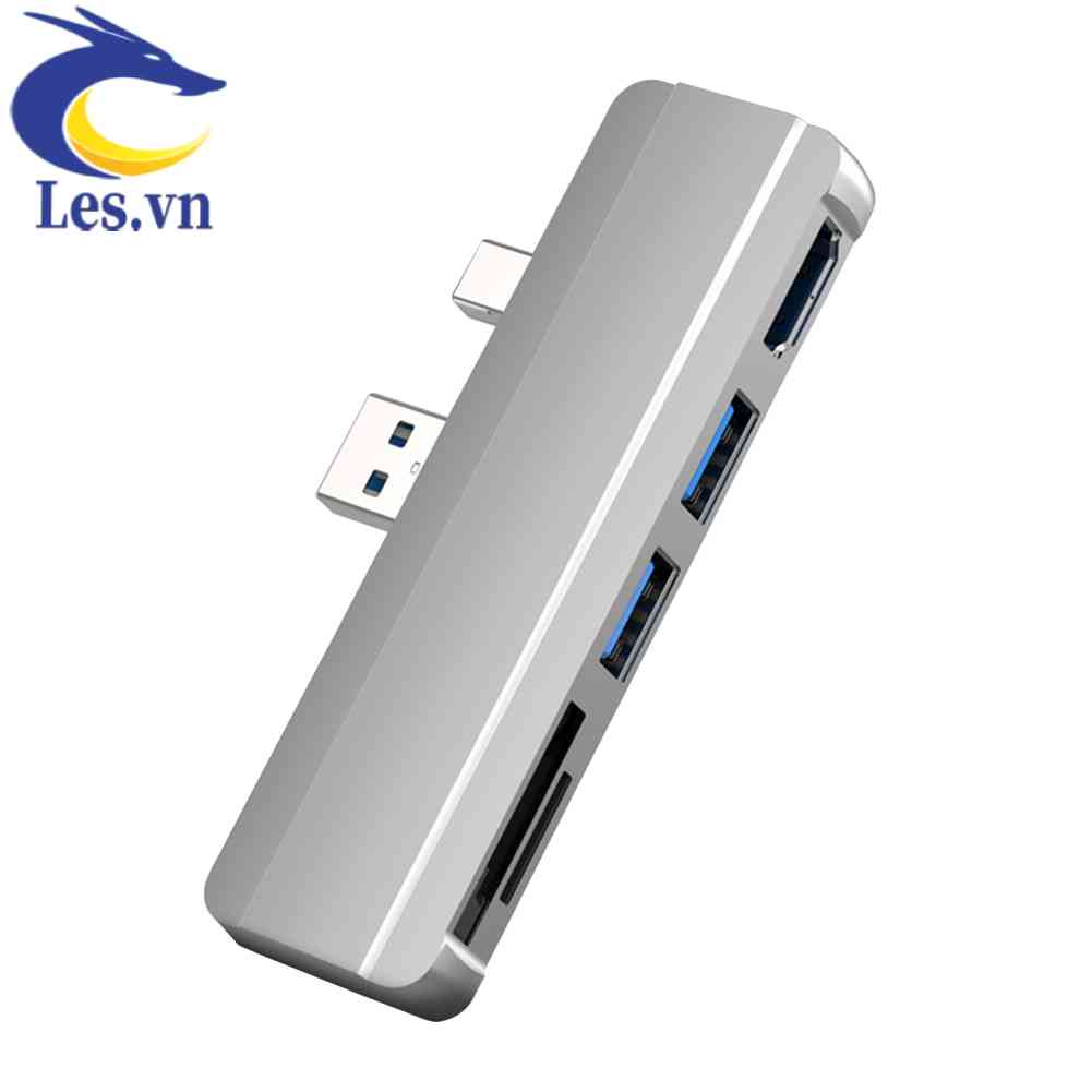 Bộ Hub Chia Cổng USB 3.0 TF 4K HDMI 4K Cho Surface Pro 6 Pro 5 Pro