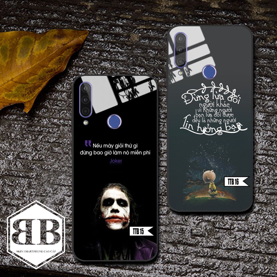 Ốp lưng kính cường lực Vsmart Joy 3 in hình theo yêu cầu,thêm chữ,thêm họa tiết k mất phí