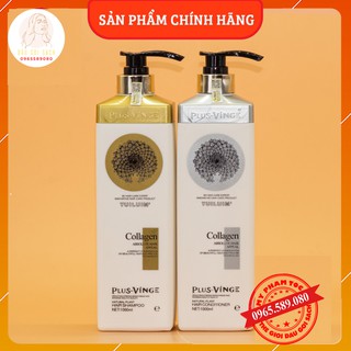Cặp Dầu Gội Xả Collagen Vinge 1000ML | Giảm Rụng Tóc, Ngăn Rụng Tóc,Phục Hồi Tóc Hư Tổn | Hàng Chính Hãng