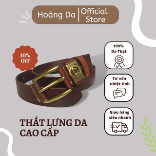 Thắt lưng nam khóa kim da bò nguyên miếng cao cấp, dây lưng nam khóa kim da bò thật 100% - hoàng da xưởng da cao cấp