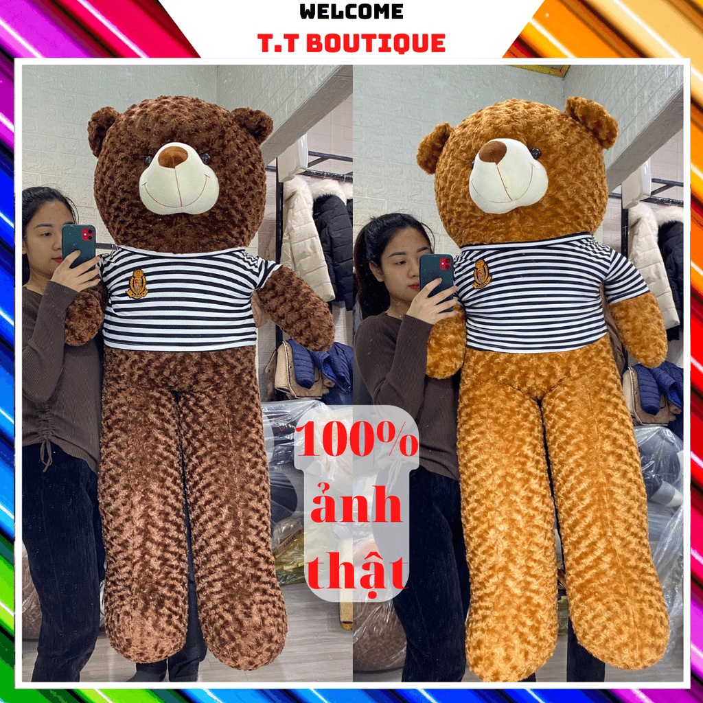 Gấu bông Teddy CAO CẤP khổ vải 1m,1m5. Thú nhồi bông Teddy siêu to khổng lồ kèm ảnh và video thật