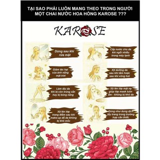 NƯỚC HOA HỒNG KAROSE chai 100ml