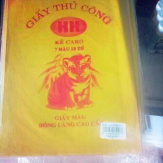 10 tập giấy thủ công to hồng Hà 45k