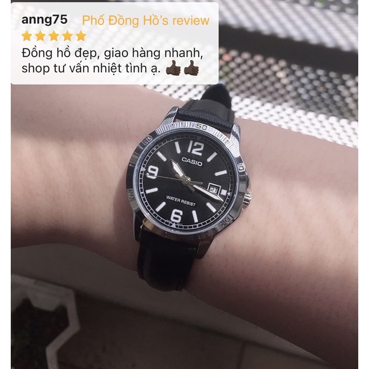 Đồng hồ nữ dây da Casio Anh Khuê LTP-V004L-1BUDF