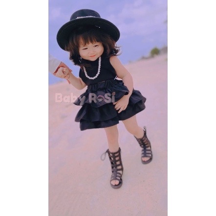 chân váy 3 tầng thô cho bé