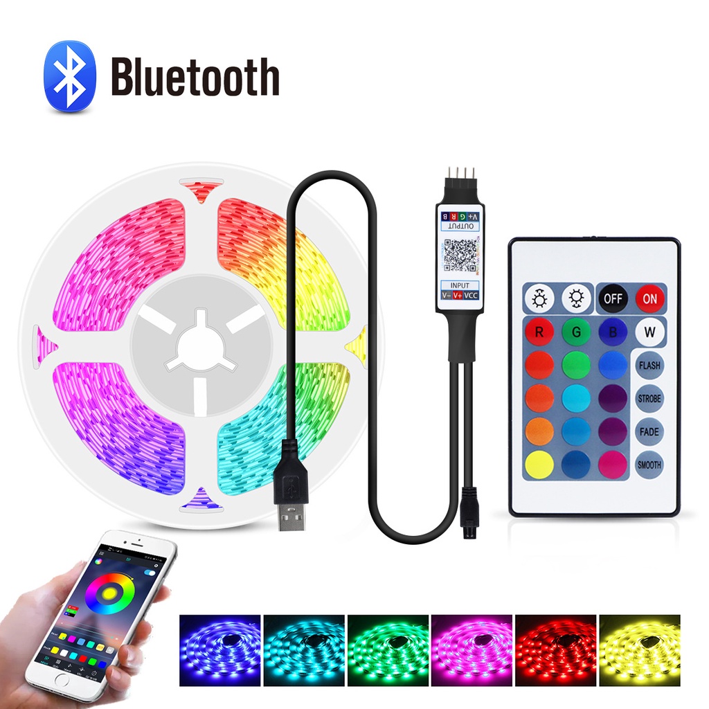 Dây Đèn LED 5050 Trang Trí Có Thể Thay Đổi Màu RGB