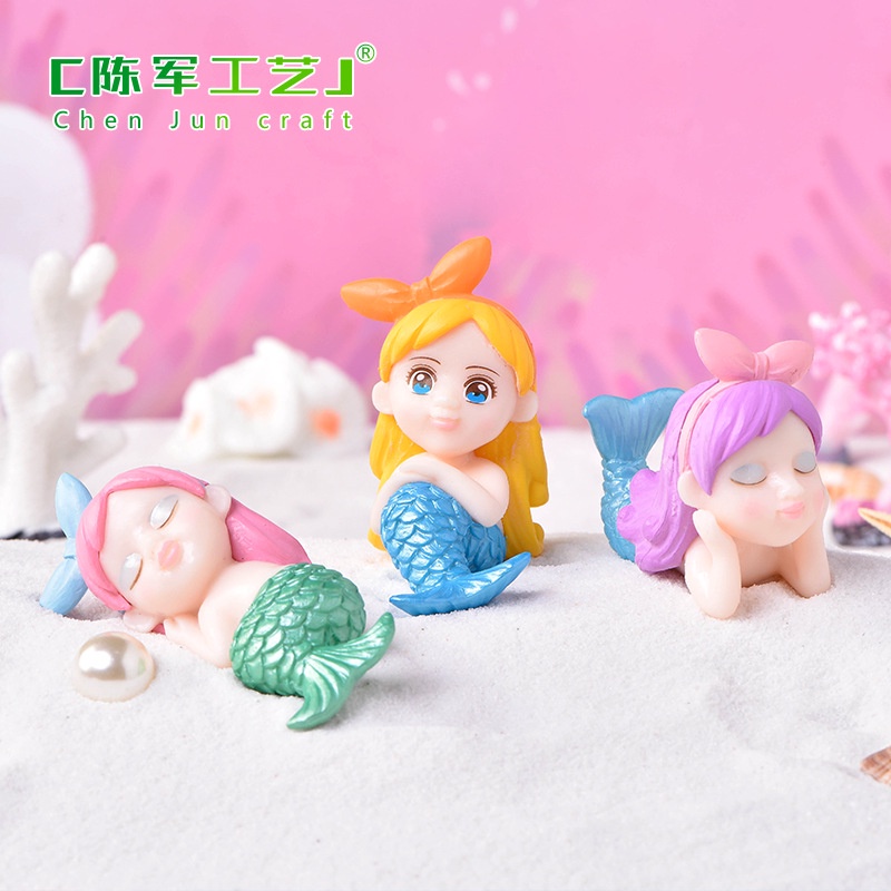 Thẻ Nàng Tiên Cá Bằng Nhựa pvc Trang Trí Chậu Cây Cảnh Cây Cảnh diy