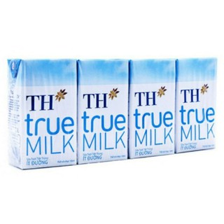 Sữa tươi tiệt trùng TH true milk ít đường/ có đường hộp 110ml