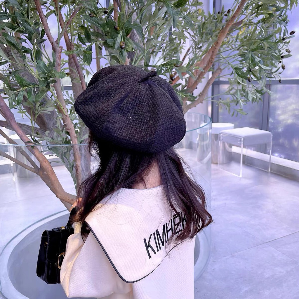 Mũ nồi beret chất mềm mịn thêu hình Mặt cười lucky phong cách đáng yêu thu đông cho bé từ 2-5 tuổi mới nhất ML07