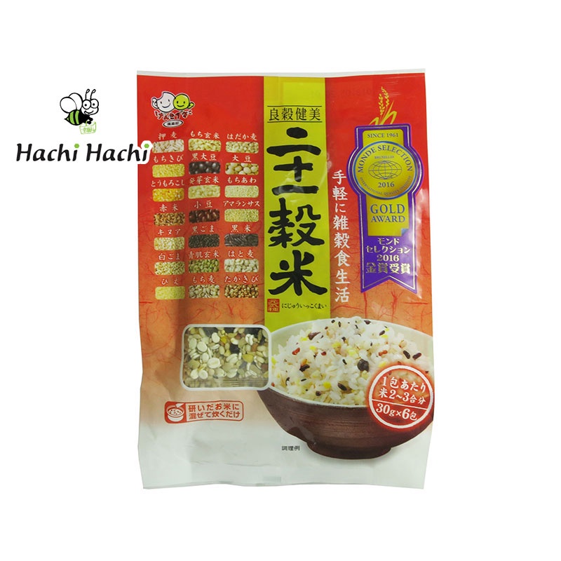 Hỗn hợp 21 loại ngũ cốc 30g x 6 gói - Hachi Hachi Japan Shop