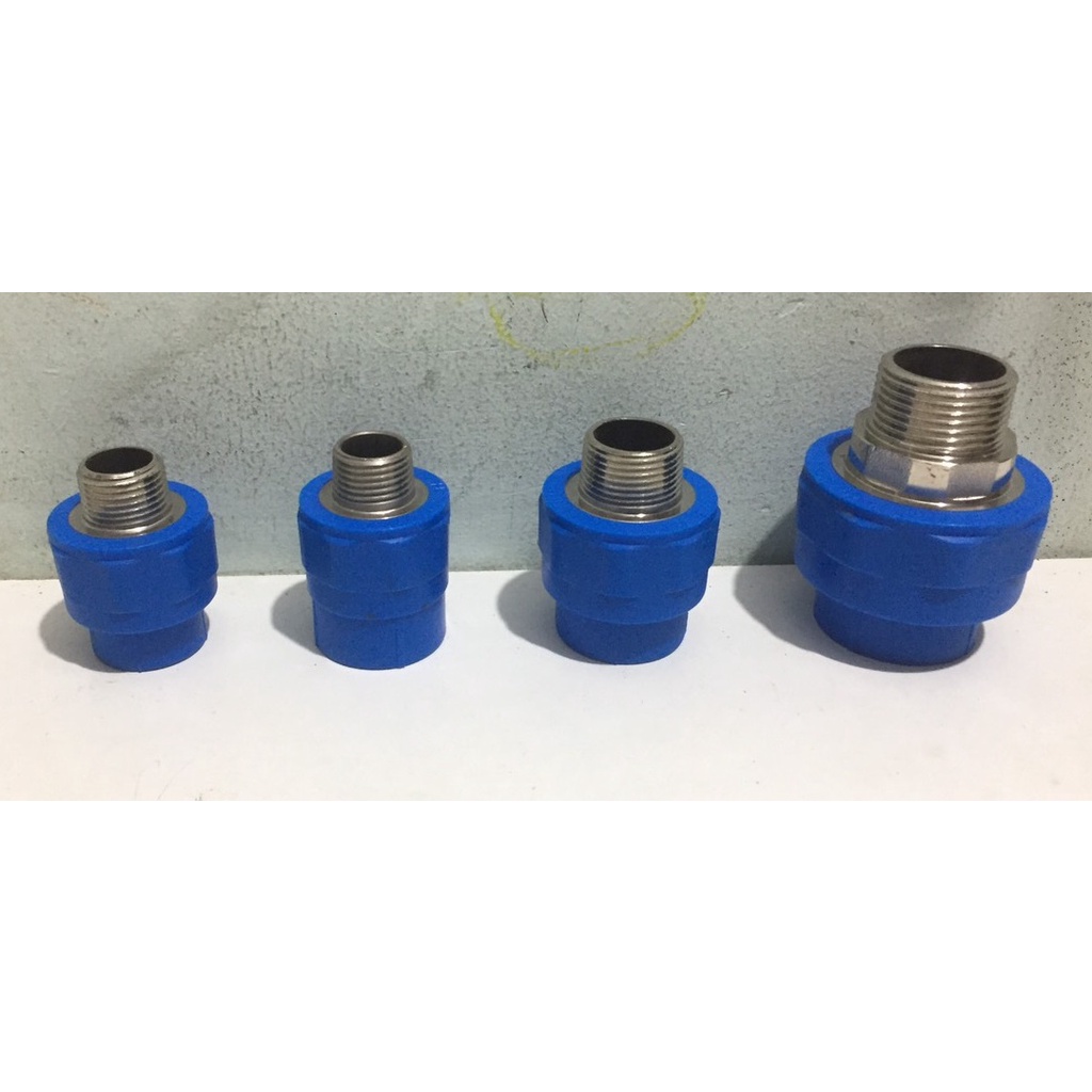 Măng sông ren ngoài size ống 20, 25, 32 PPR Bình Minh