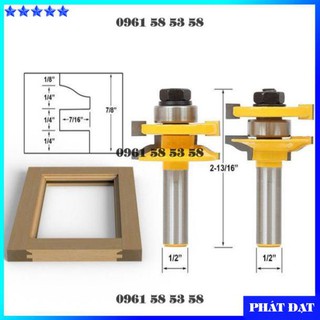 Mũi phay gỗ ghép ván cánh tủ bếp - mũi soi ván huỳnh đánh mộng cửa dày 17-22mm - dcg