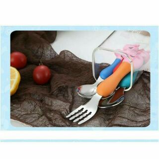 Bộ thìa dĩa inox heo peppa cho bé