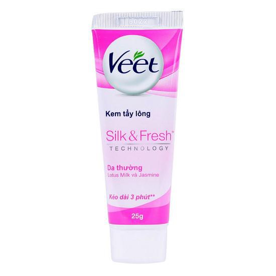 Kem tẩy lông dịu nhẹ cho da thường Veet Silk &amp; Fresh 25g &lt;2200845&gt;