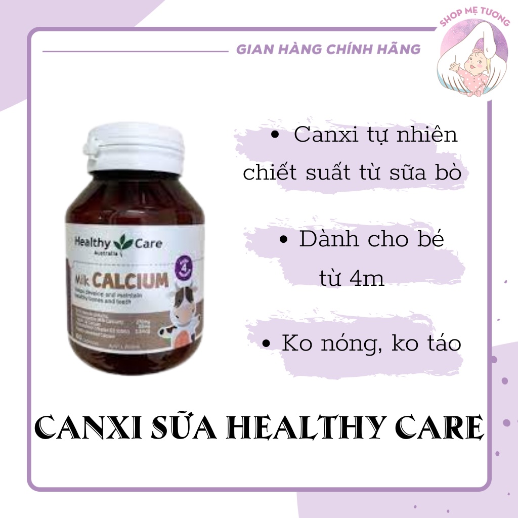 HEALTHY CARE KIDS MILK CALCIUM – VIÊN UỐNG CANXI SỮA CHO BÉ