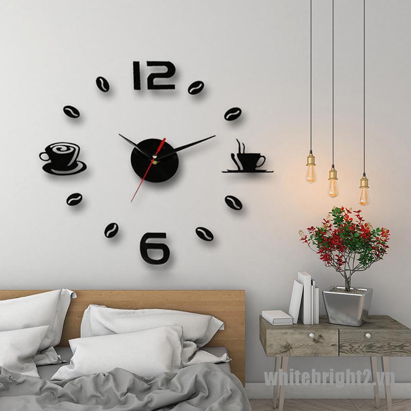 Đồng Hồ Treo Tường 3d Tự Dính Thiết Kế Hiện Đại Trang Trí Nhà Cửa