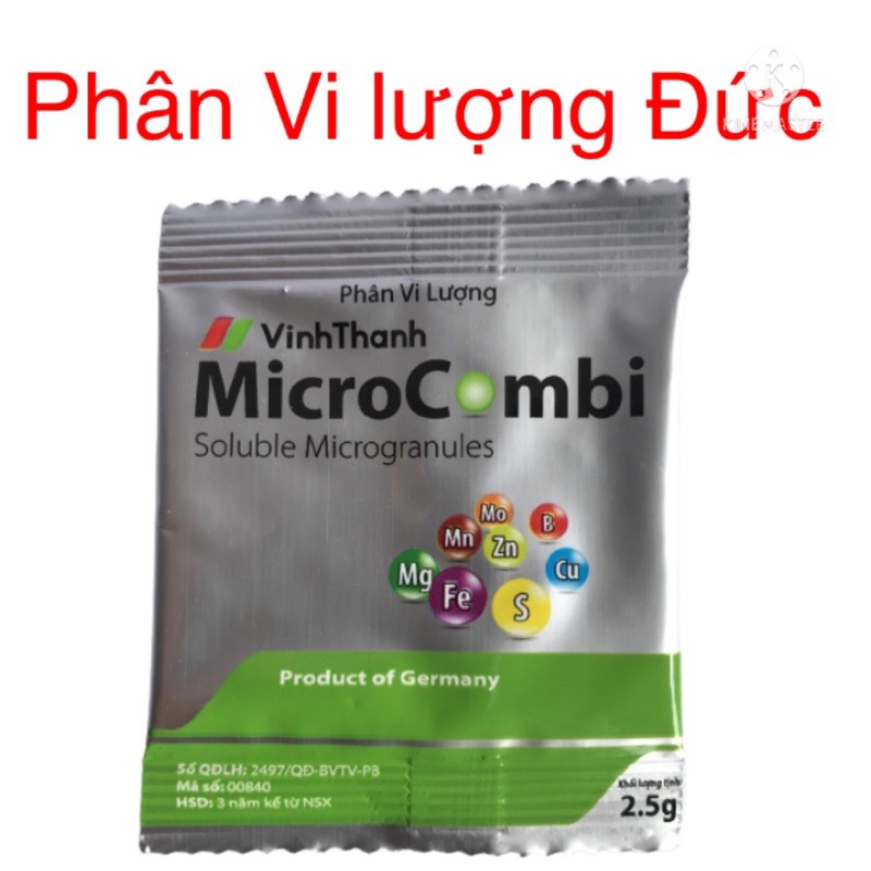 Phân Bón Lá Vi Lượng Microcombi 2,5g, Phân Vi Lượng Đức