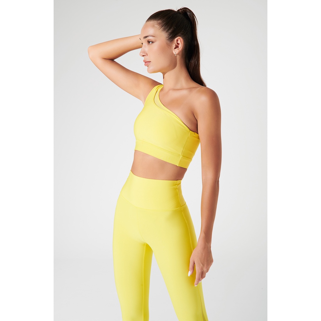 OLABEN Áo tập yoga gym lệch vai vàng Clarita Off Shoulder