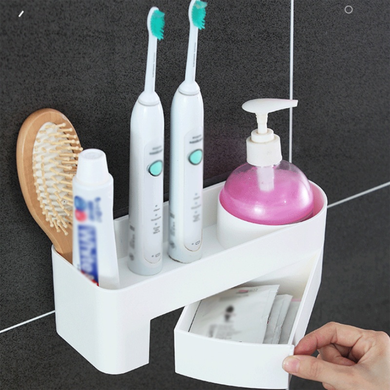 Kệ Đựng Đồ Dùng Nhà Tắm / Nhà Bếp Tự Dính Tiện Lợi