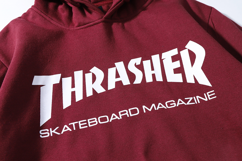 Áo Hoodie Thrasher Lót Lông Cừu Thời Trang Năng Động