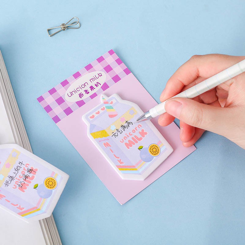 SN11 Giấy ghi chú sticky note mứt dâu cá hộp 6 màu 30 trang