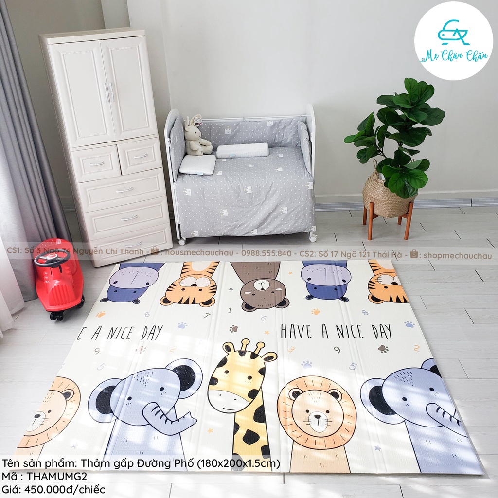 Thảm Gấp Umoo Trài Sàn Cho Bé Chống Trượt