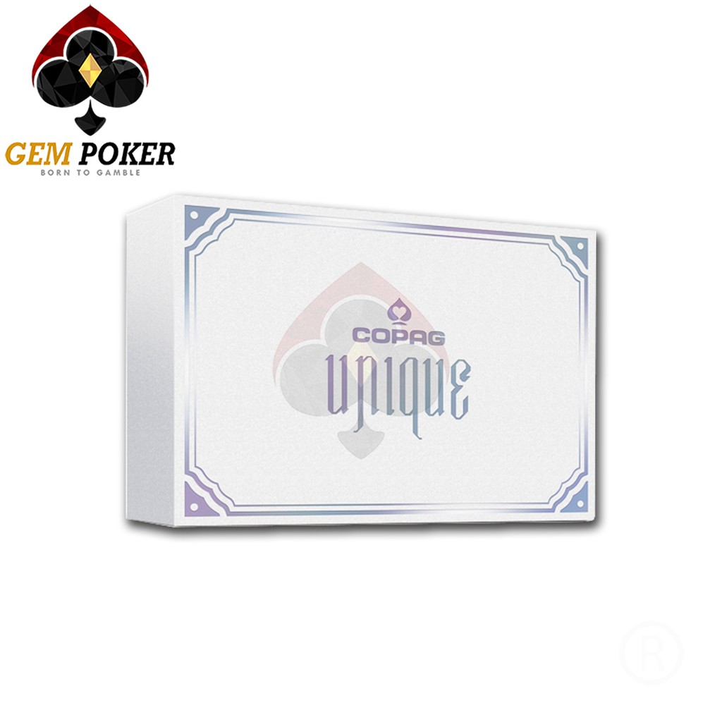 ⚜️ BÀI POKER COPAG® "UNIQUE" PURPLE/GRAY 100% PLASTIC CAO CẤP ⚜️