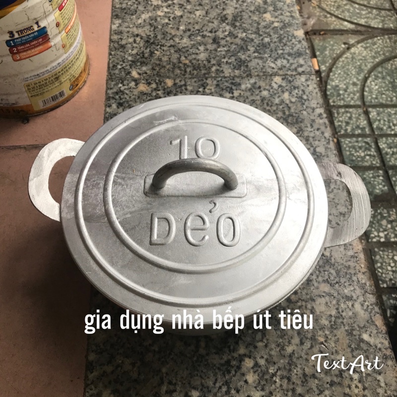Nồi gang đúc số 10 nguyên khối - 21cm