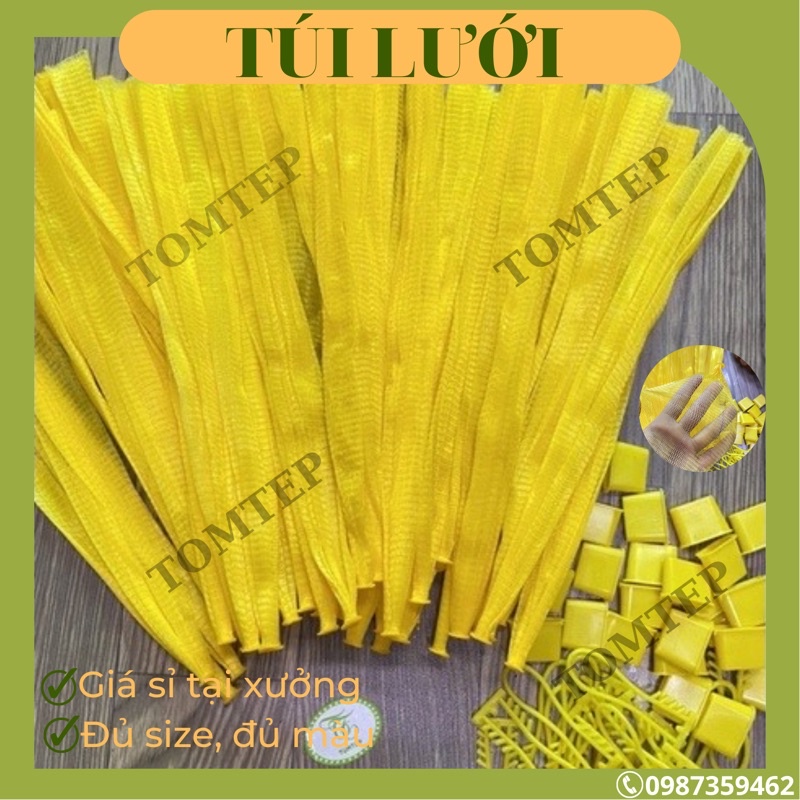 1kg túi lưới đựng hành tỏi, trái cây, đồ chơi…( đặt note size trên đơn )