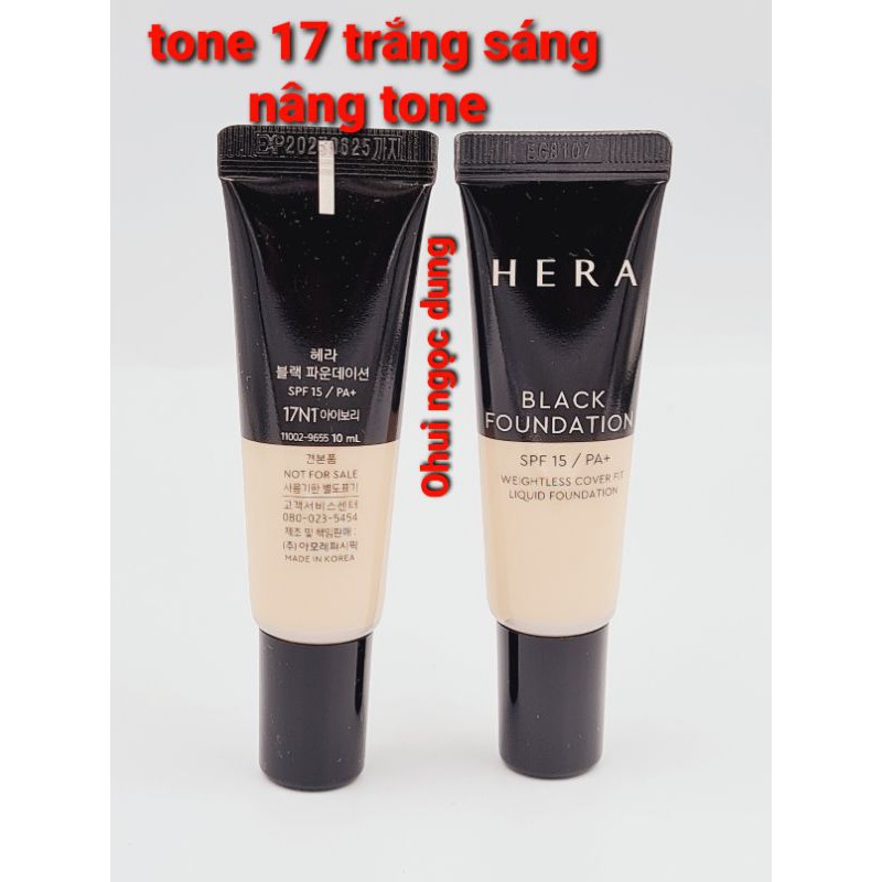 [Chính hãng mini size 10ml]KEM NỀN BLACK HERA - LỚP NỀN CĂNG LỲ - KIỀM DẦU ĐỈNH CAO