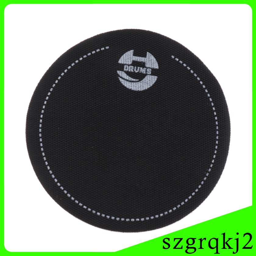 Set 2 Miếng Vá Bàn Đạp Đơn Màu Đen Thay Thế Cho Trống Bass Kick Drum