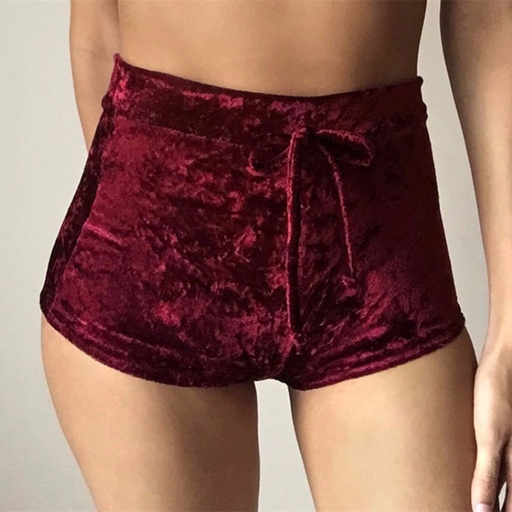 Quần short dáng ôm eo cao thời trang nữ