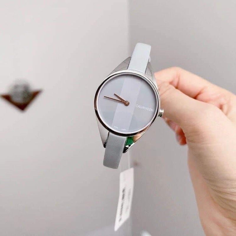 Đồng hồ nữ CK máy Thụy Sỹ  xám xanh