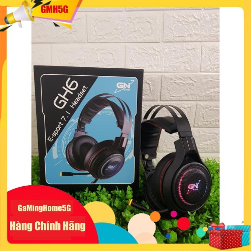 Tai nghe Gaming G-Net GH6 PLUS 7.1 - Có Rung - Cổng USB Led RGB - Âm thanh giả lập 7.1 - Chính Hãng - Bảo hành 12 tháng