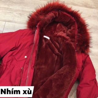 ÁO PARKA ĐỎ HÀNG QC LOẠI 1