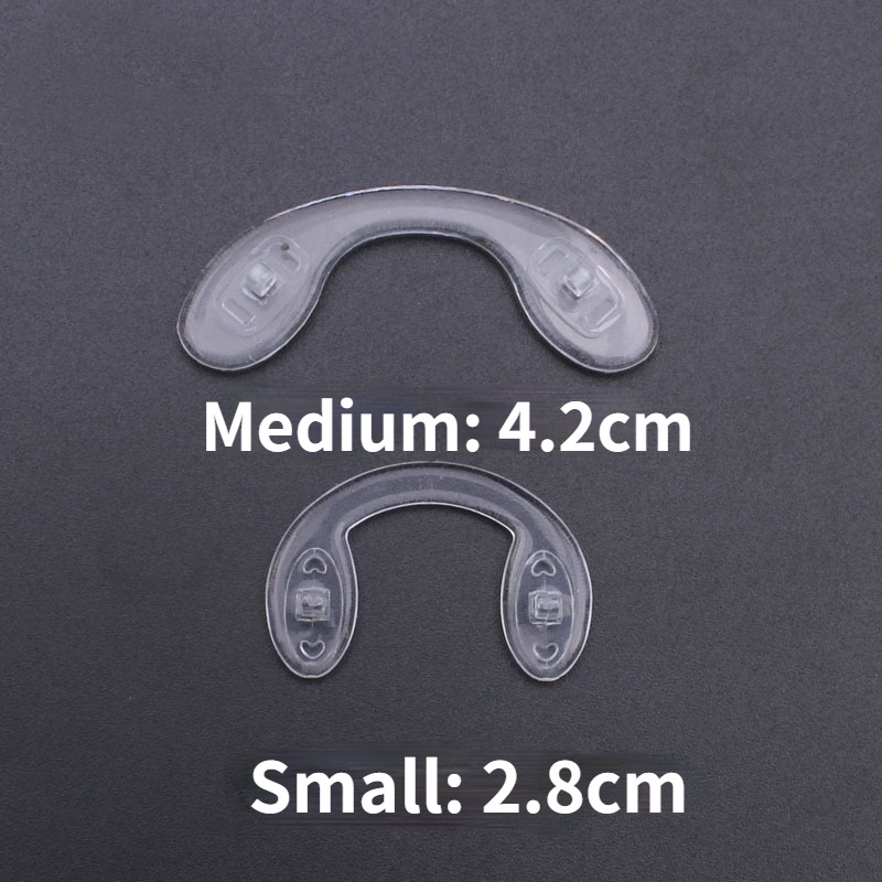 Miếng Đệm Mũi Gắn Mắt Kính Hình Chữ U Bằng Silicone Chống Trượt