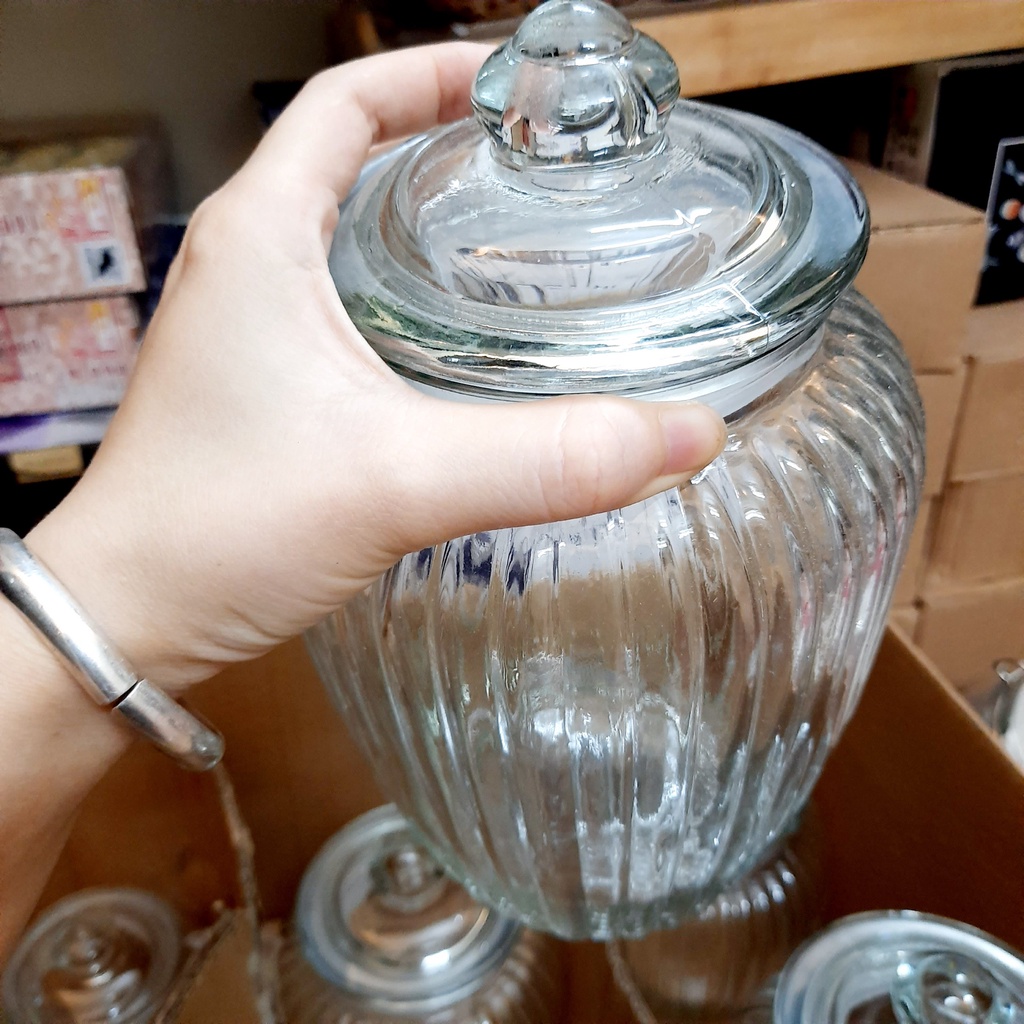 Hũ thủy tinh sọc mã 217 dung tích 650ml