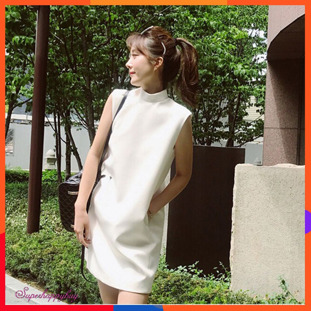 Đầm sát nách họa tiết thêu phong cách thời trang dành cho nữ